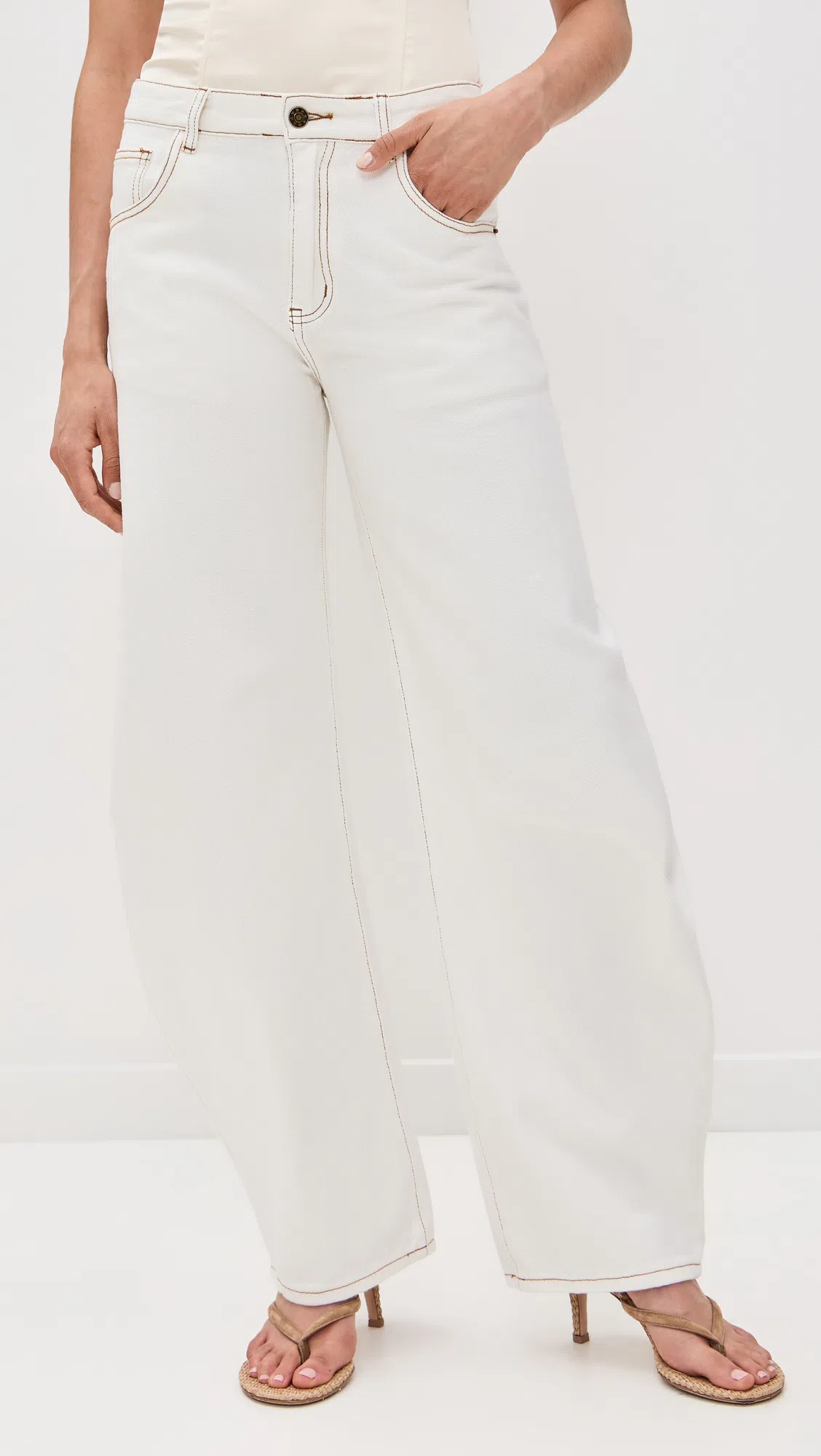 GIANVITO ROSSI Calypso Sandals 70mm Camel/natural Camoscio/raffia In Brown