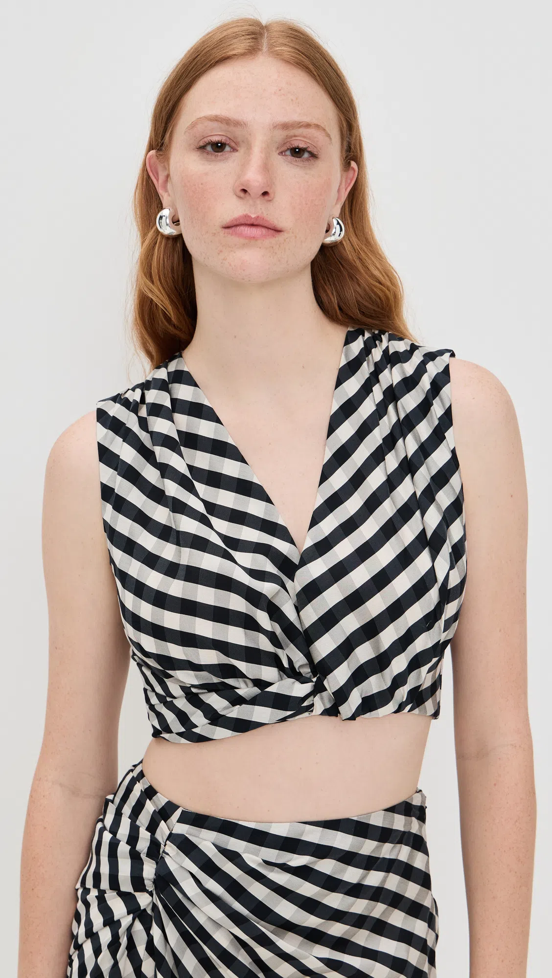 STAUD Crescent Moon-shaped Mini Bag In Polished Black Leather