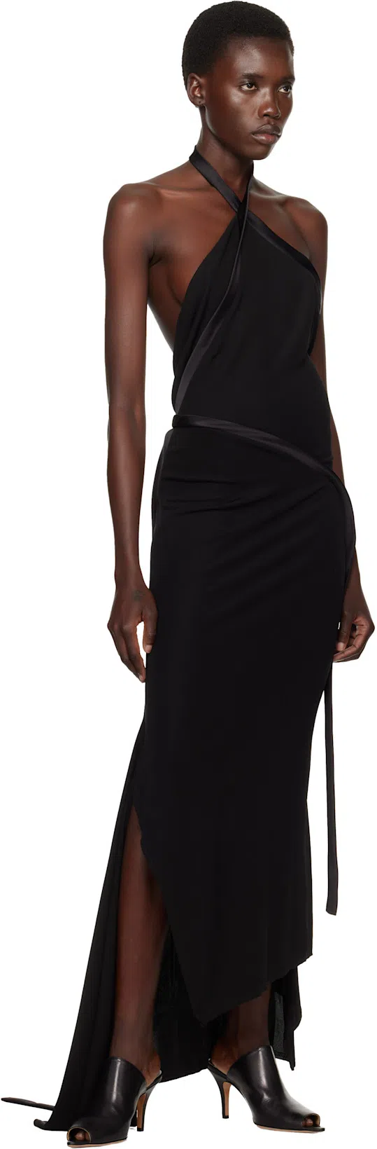 MM6 MAISON MARGIELA Black Oil Sandal Mules