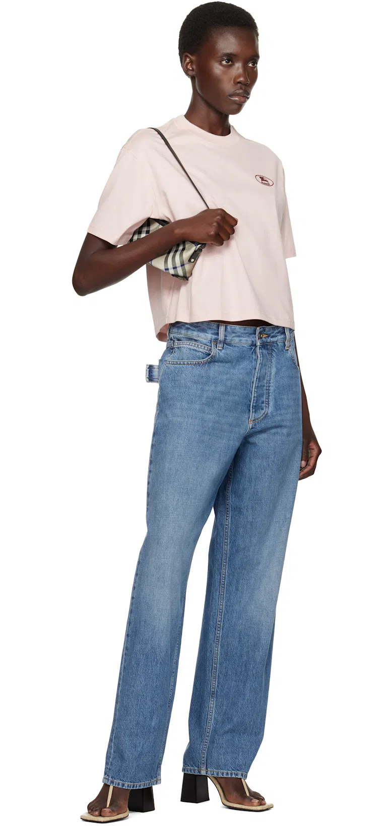 BOTTEGA VENETA Blue Vintage Medium Indigo Turned Up Denim Jeans In 4715 Mid Blue