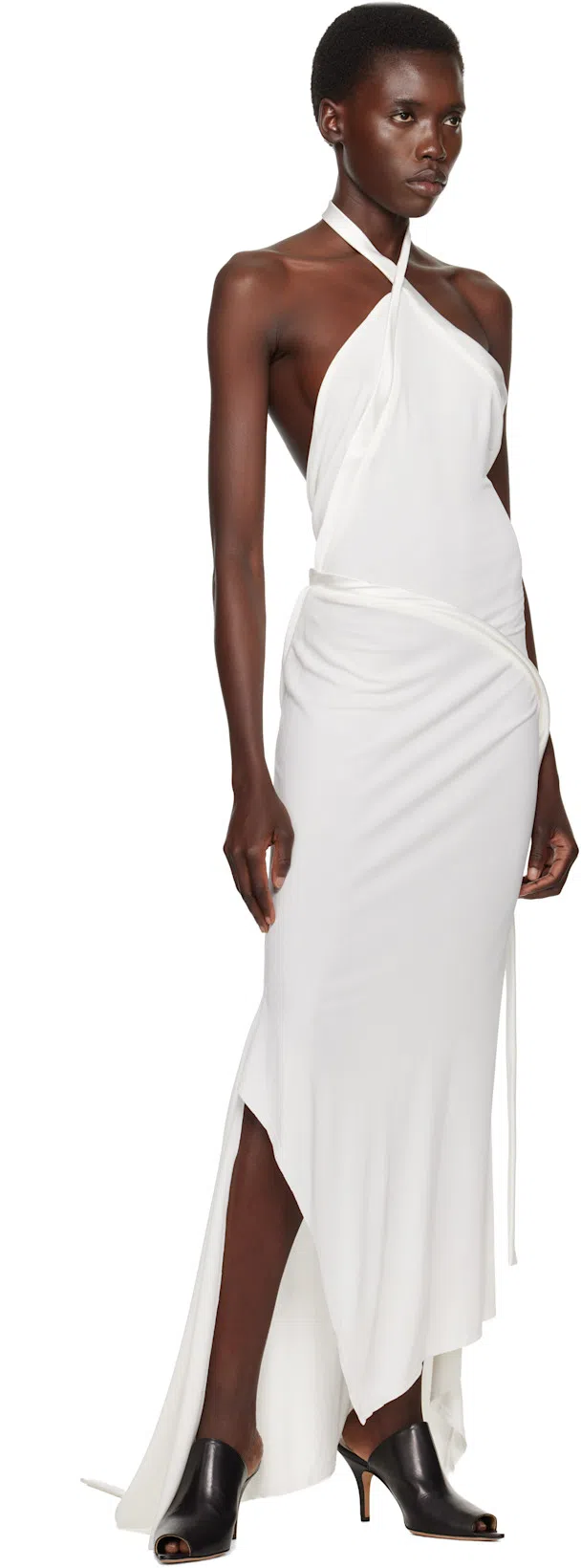 MM6 MAISON MARGIELA Black Oil Sandal Mules