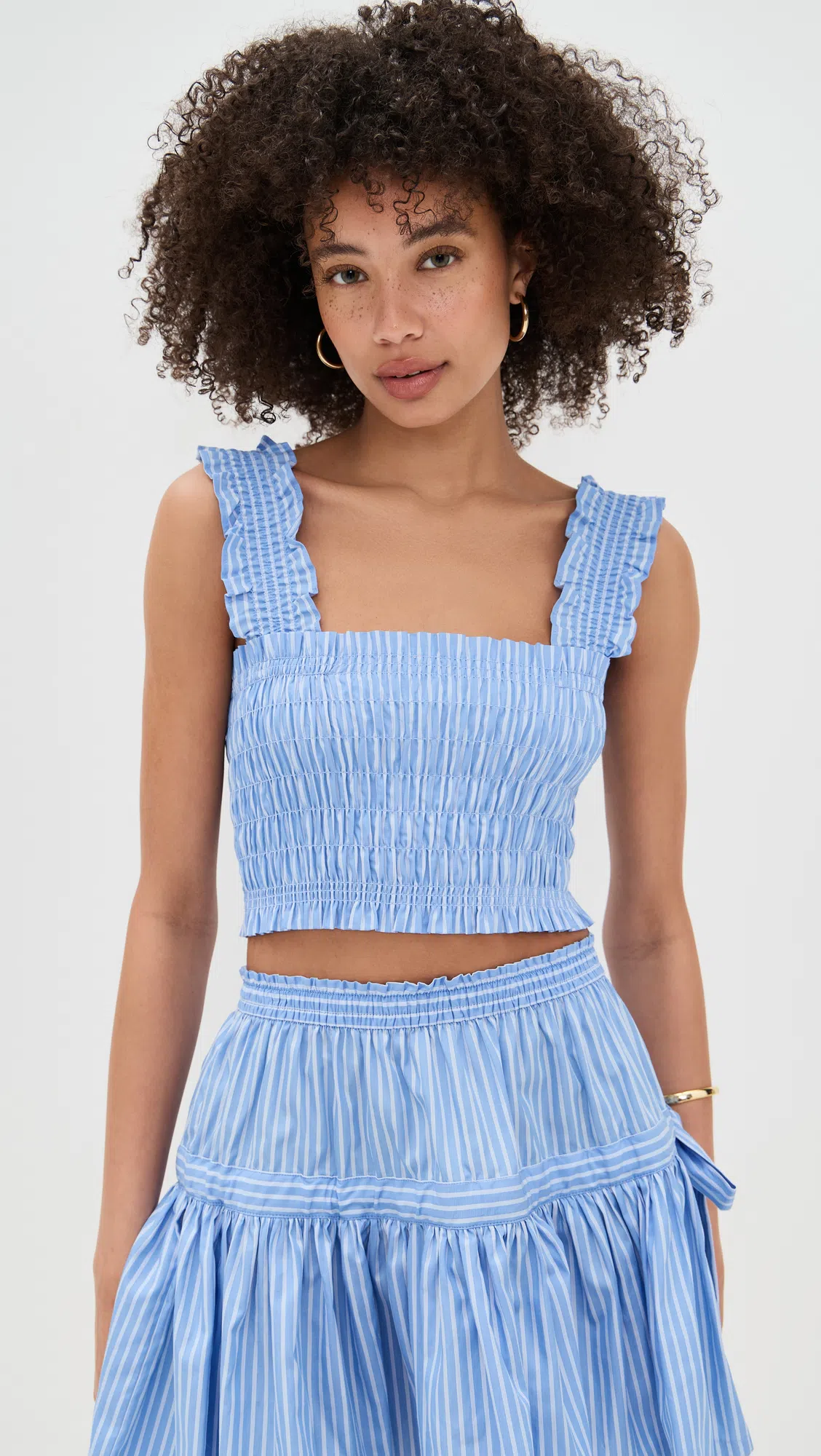 HILL HOUSE HOME The Azalea Nap Top Blue Stripe