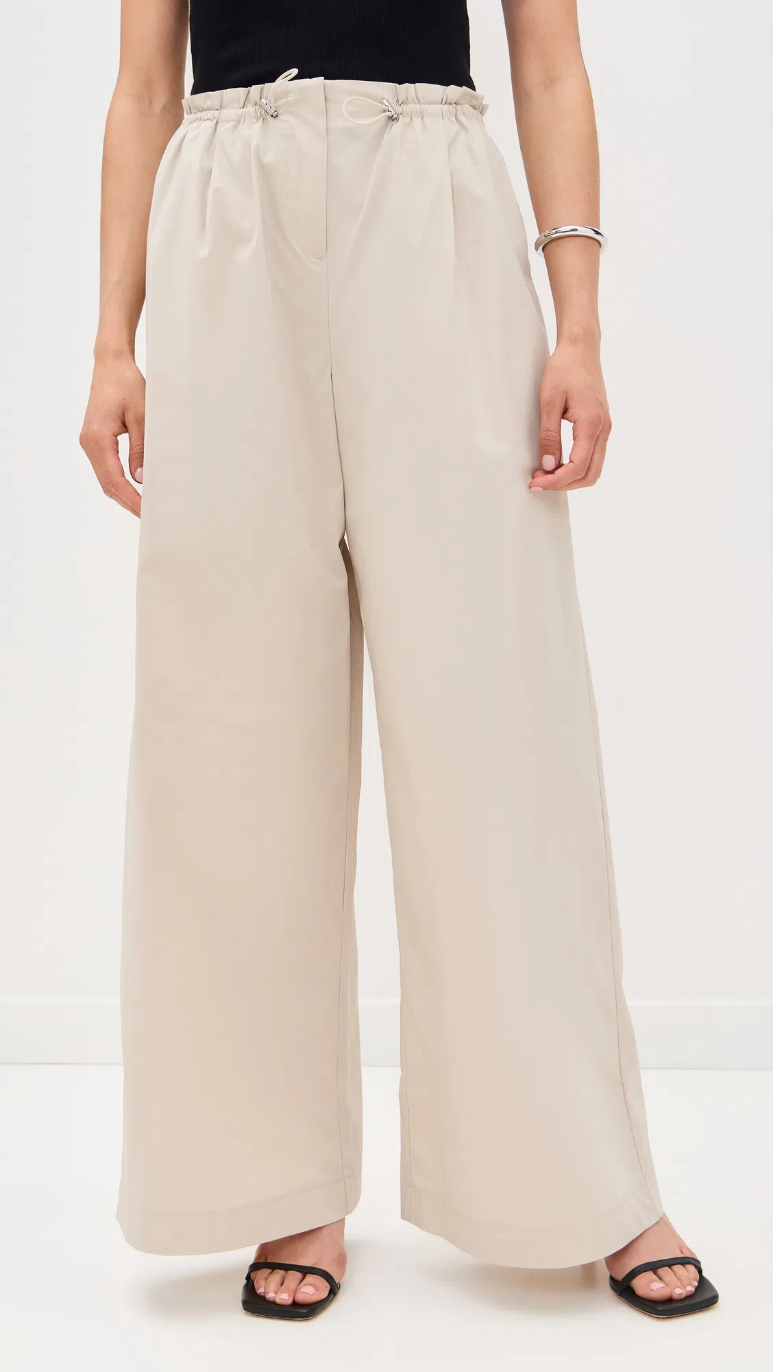 ELLEME Courrier Tote Woven Leather Dark Brown