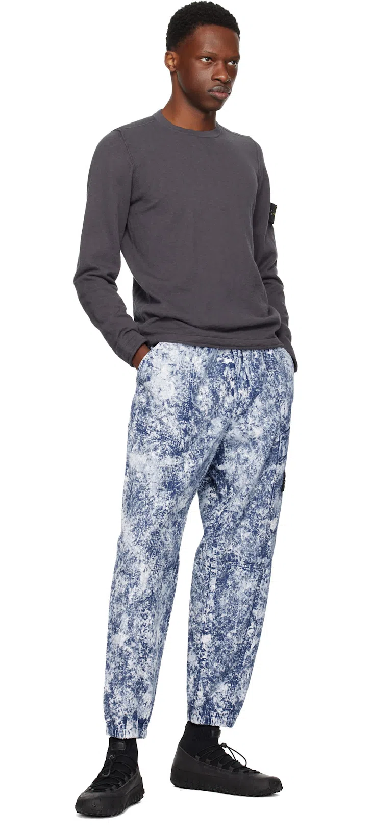 LEMAIRE Black Vibram Wrap On Sneakers