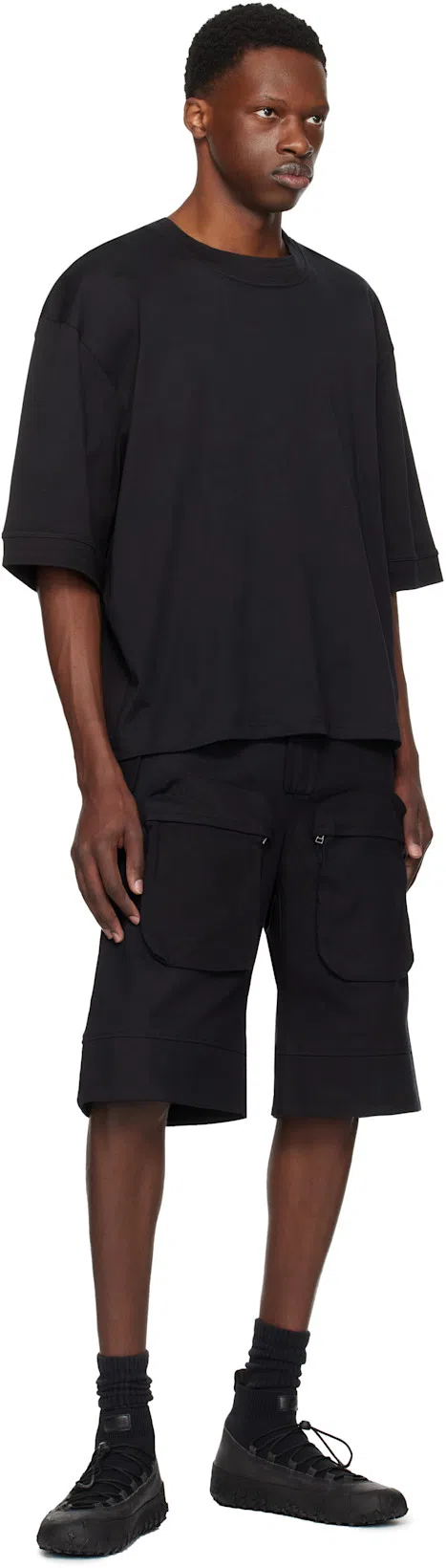 LEMAIRE Black Vibram Wrap On Sneakers