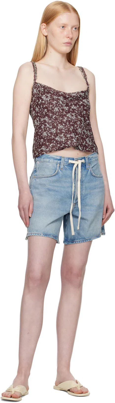 CITIZEN OF HUMANITY Brynn Drawstring Denim Shorts In Jesamyn