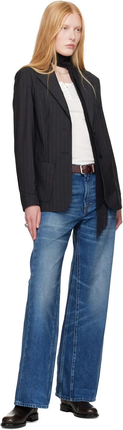 THE ROW Ribbed Texture Tank Top With Button Detail In White