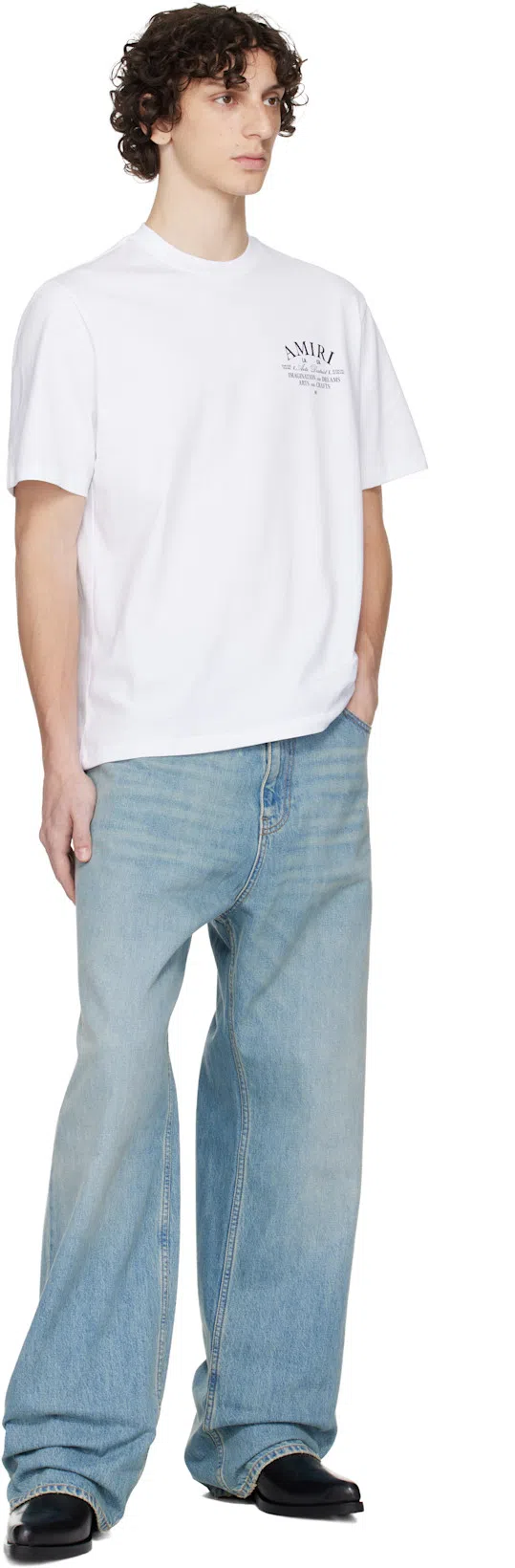 ERNEST W BAKER Black Western Boots In Black Leather