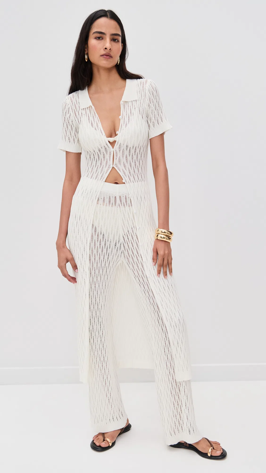 AMANU Kibera Embellished Leather Sandals In Black