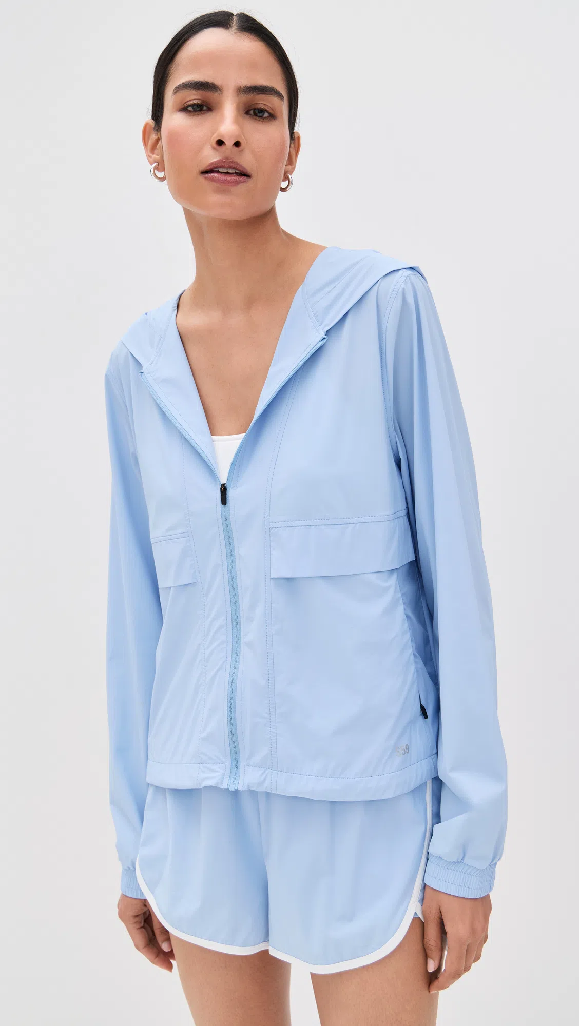 TORY BURCH Virginia Nylon Cylinder Bag Snow White