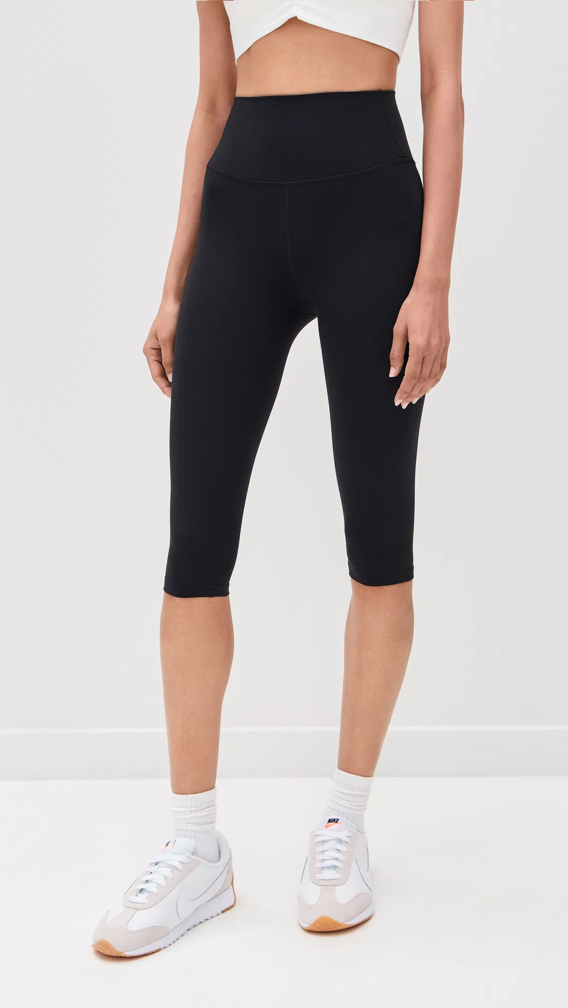 SPLITS59 Airweight High Waist Cropped Leggings In Black