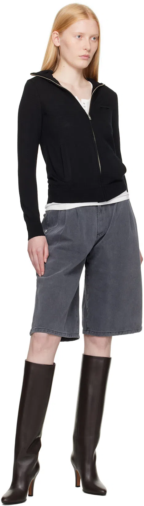 THE ROW Ribbed Texture Tank Top With Button Detail In White