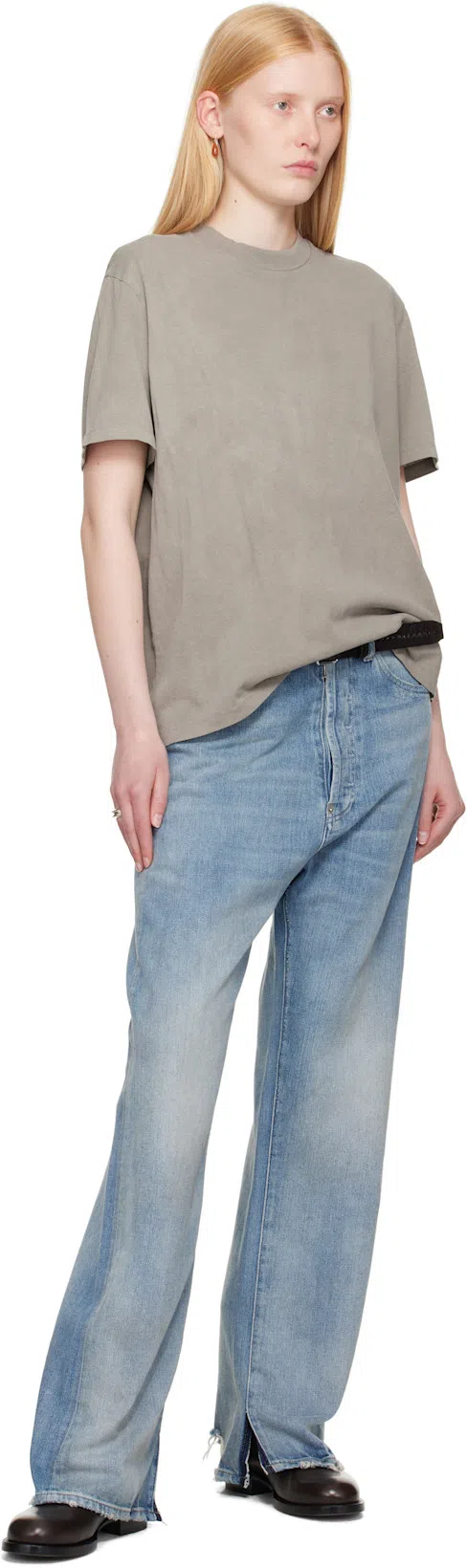 THE ROW Nobilis Chunky Leather Ankle Boots In Brown