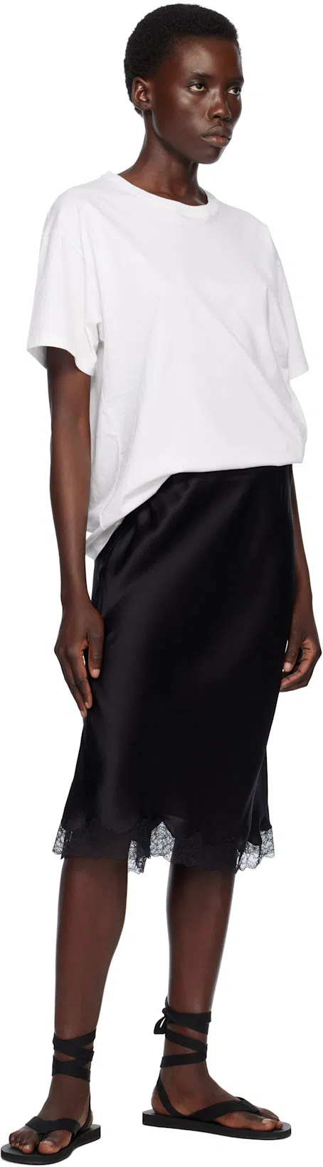 THE ROW Isha Oversize Cotton Jersey T-shirt In White