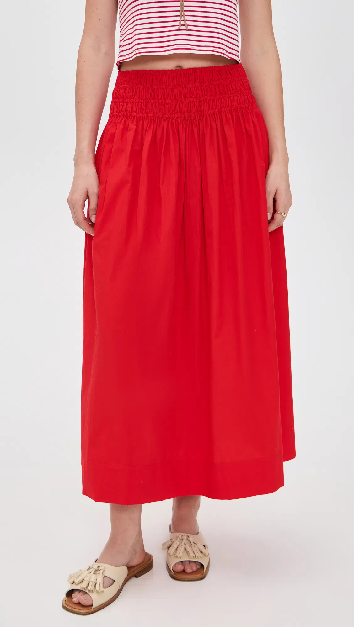 BAGGU Horizontal Zip Duck Bag Embroidered Shells