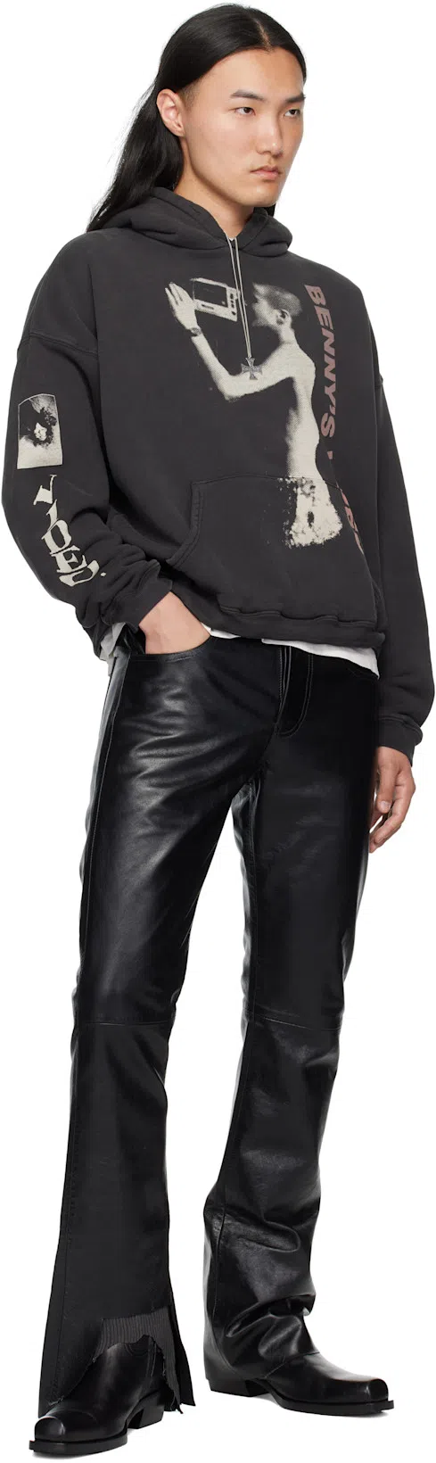 ENFANTS RICHES DEPRIMES Erd Benny's Video Hoodie Black In Gray