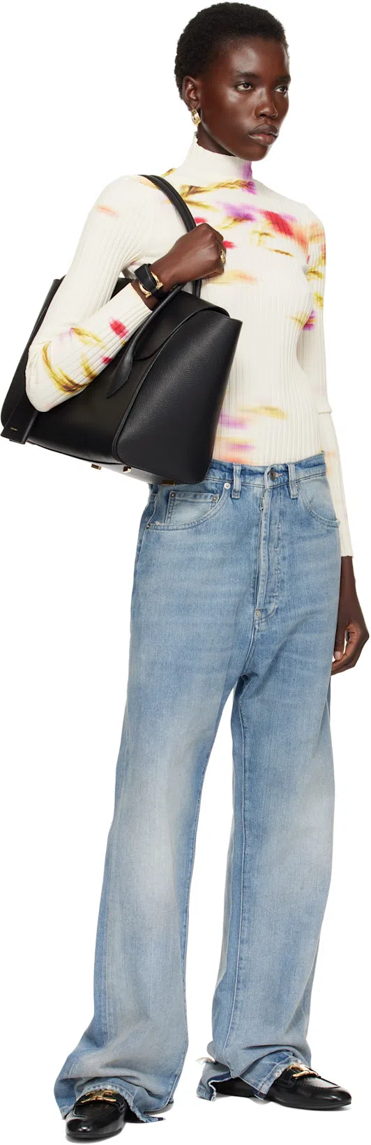 FERRAGAMO Vanna Vara Bow Ballet Flats In Calf Leather In Black