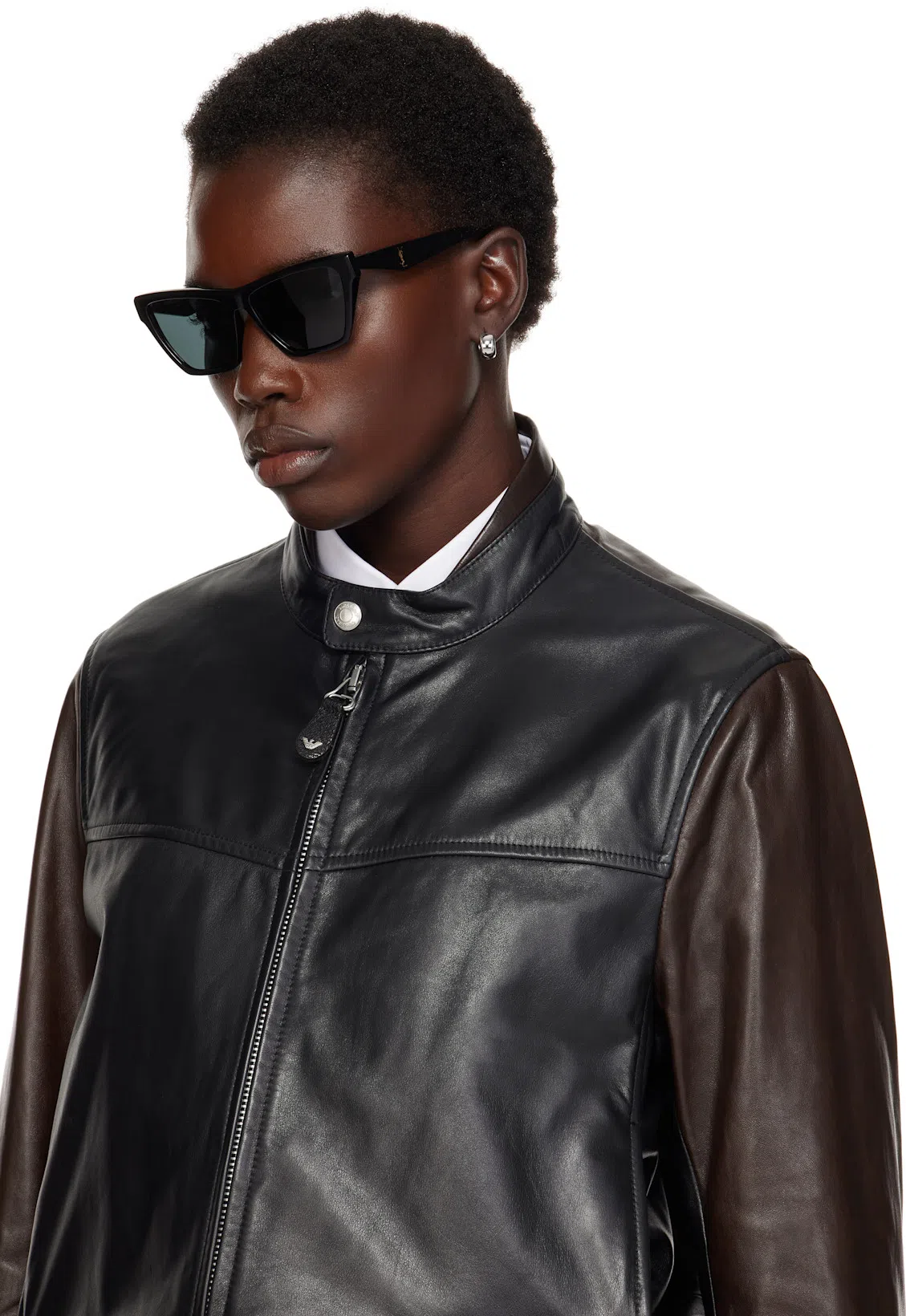 SAINT LAURENT Sl M103 Black Gray Crystal Sunglasses