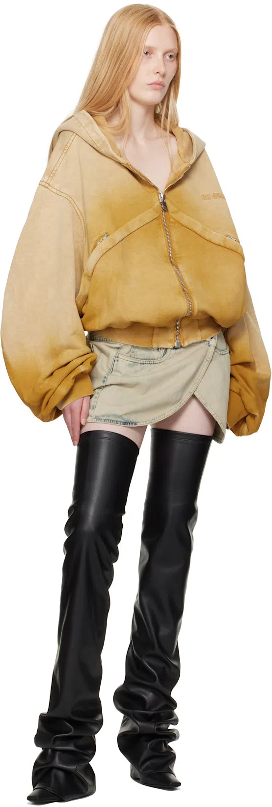 ATTICO ''robin Otk'' Thigh High Boots 95mm In Black