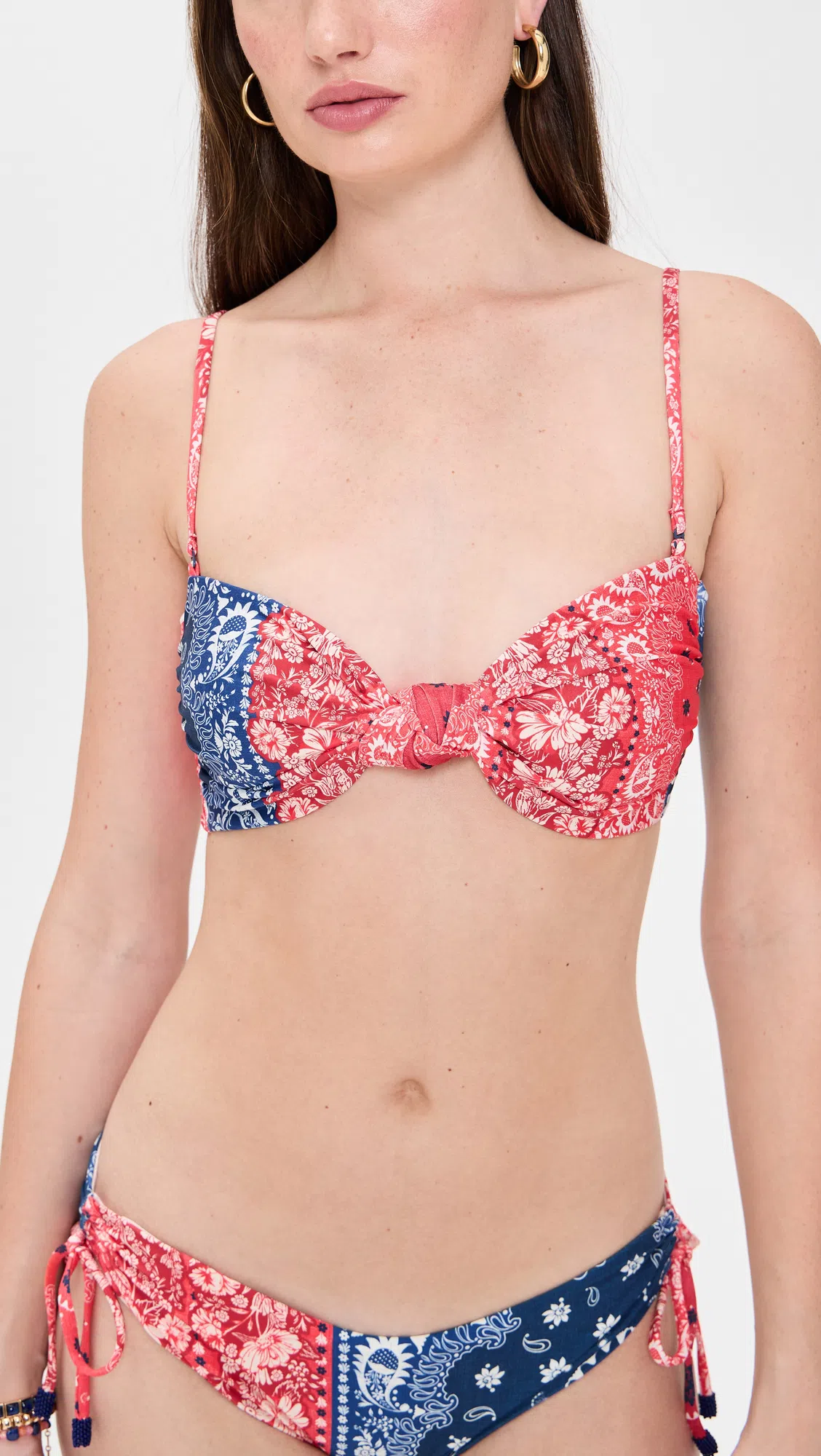 AGUA BENDITA Eda Atma Two Tone Bikini Bottom In Multi