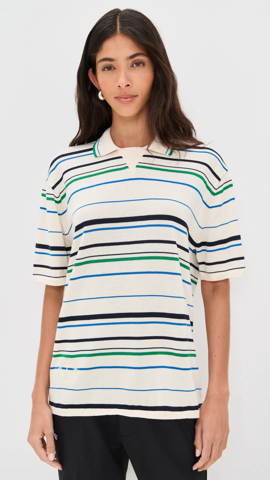 ADIDAS ORIGINALS Adidas X Wales Bonner Embroidered Cotton Blend Wales Bonner X Adidas Polo Shirt In Multi