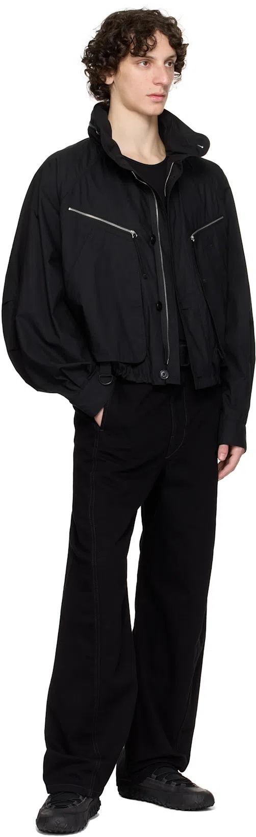 LEMAIRE Black Vibram Wrap On Sneakers