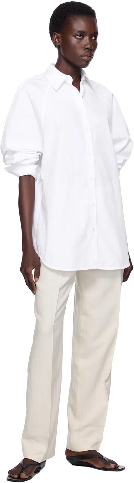 TOTÊME Beige Double-pleat Fluid Trousers