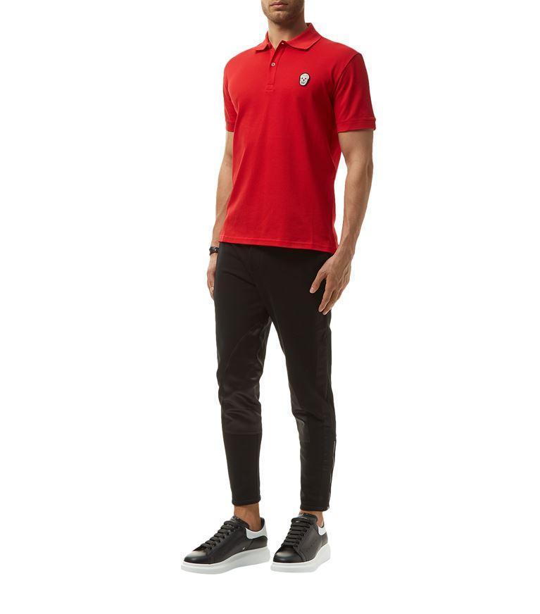 ALEXANDER MCQUEEN Oversized Sneakers In Black And White Leather