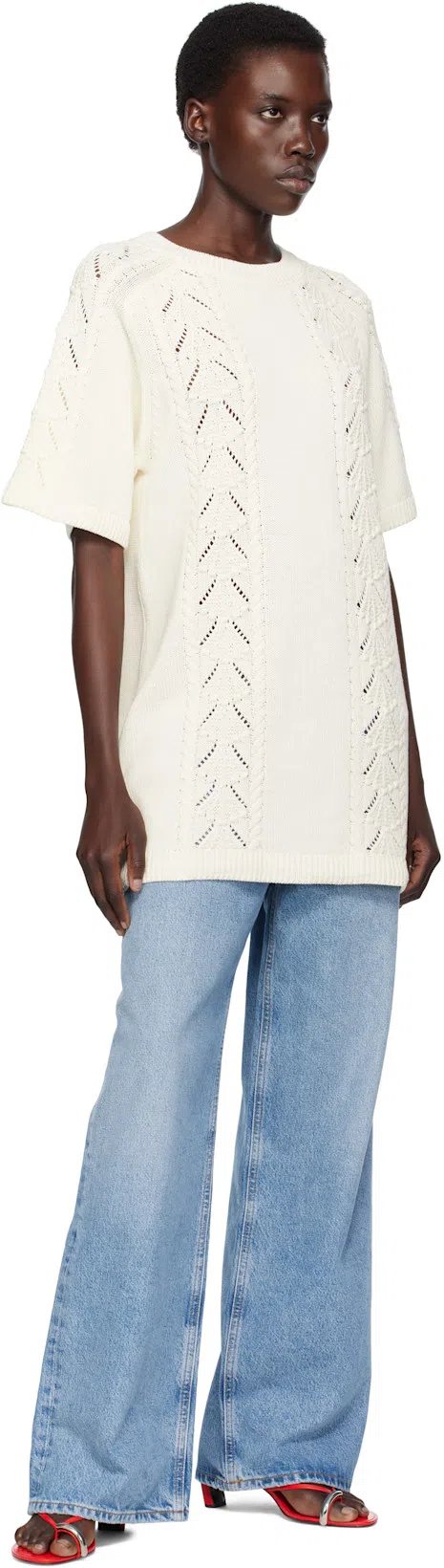 AGOLDE Dame Wide Leg Jeans In Blue