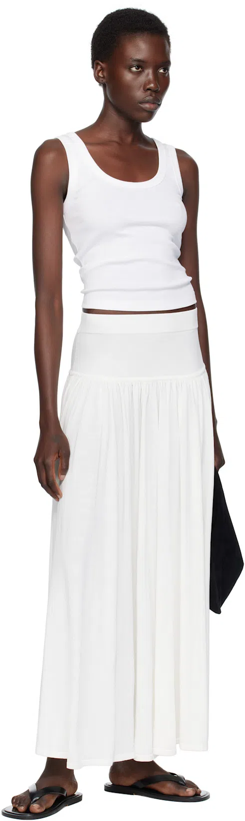 THE ROW Bindle Small Shoulder Bag In Silk Leather In Black