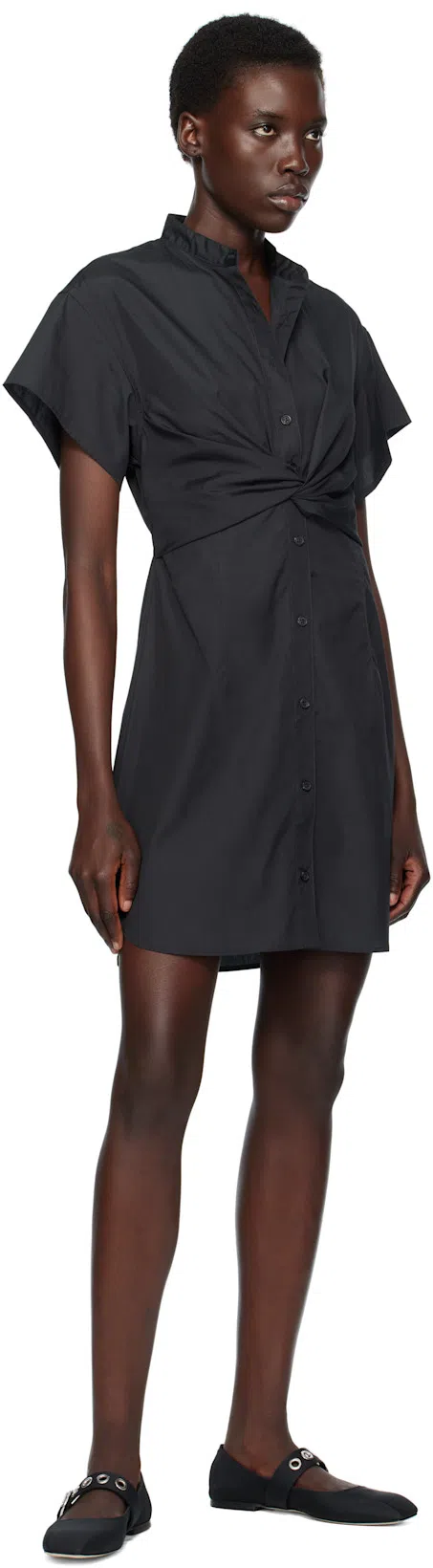 AEYDE Aeydē Uma Eyelet Nappa Leather Black