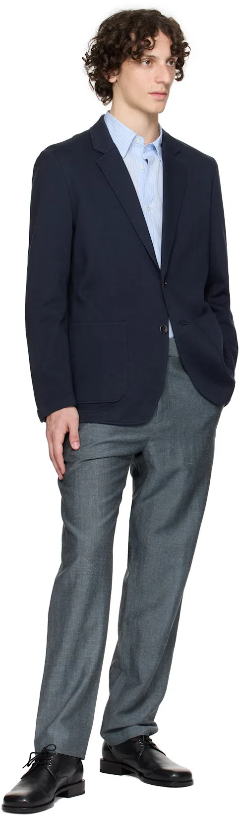 RAG & BONE Butler Teal Cotton Stretch Corduroy Sport Coat In Blue