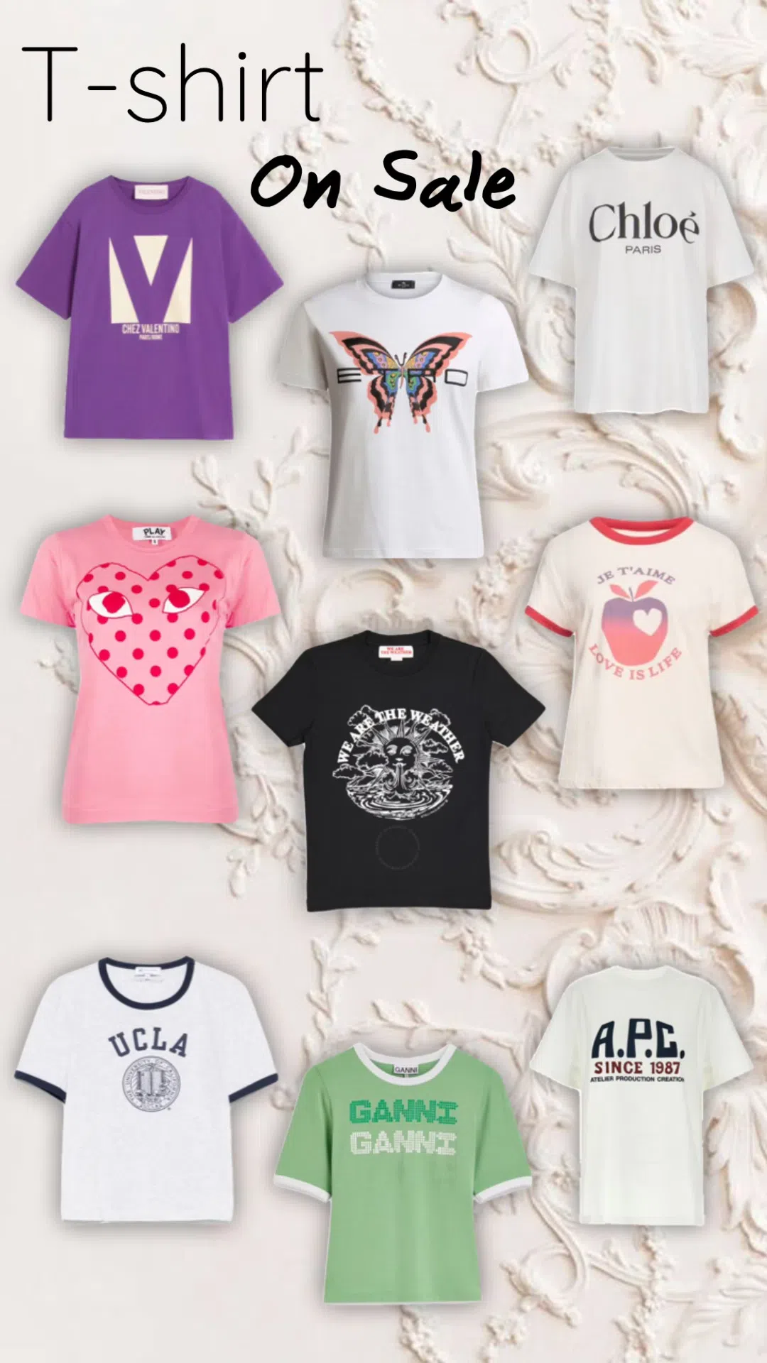 CHLOÉ Logo Jersey T-shirt In White