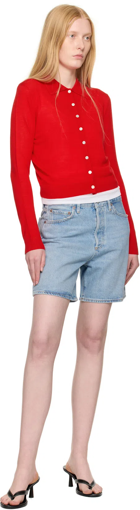 AGOLDE Blue Dame Denim Shorts