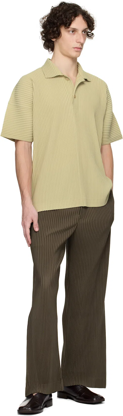 LEMAIRE 20mm Square-toe Piped Leather Loafers In Brown