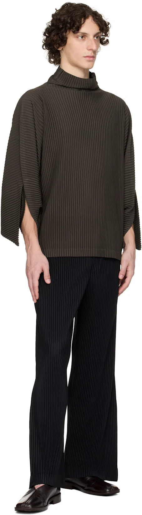 LEMAIRE 20mm Square-toe Piped Leather Loafers In Brown