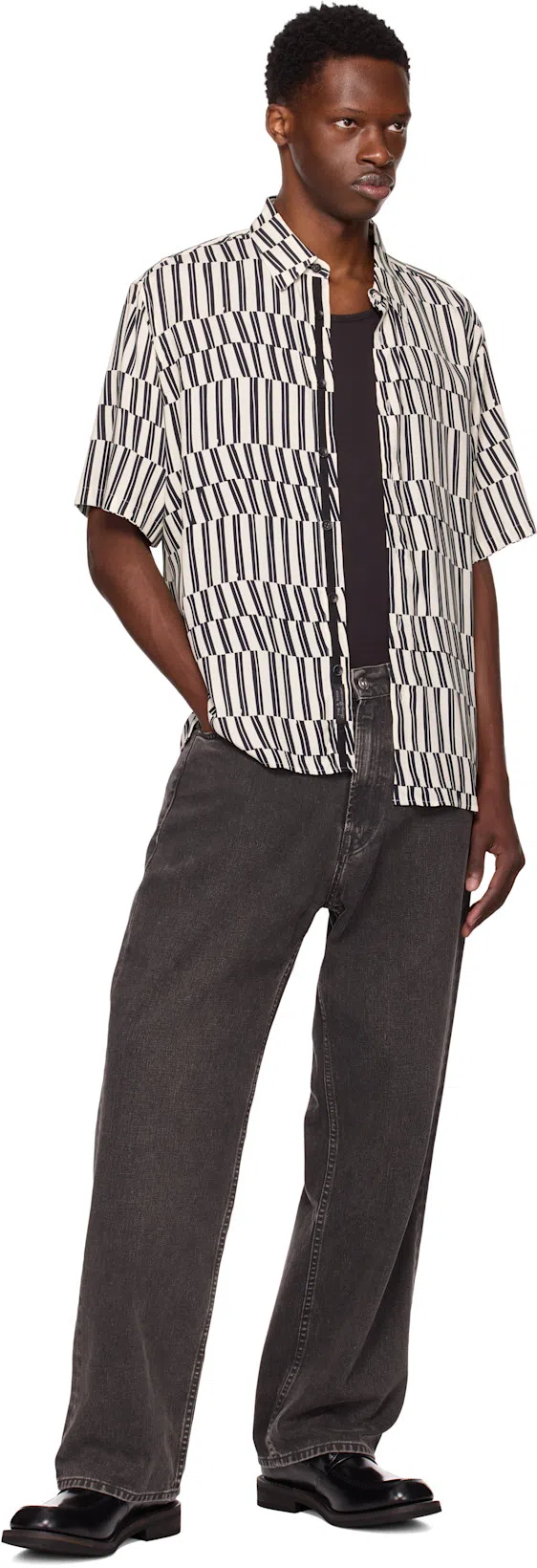 RAG & BONE Dalton Print Short Sleeve Button-up Shirt In Multi