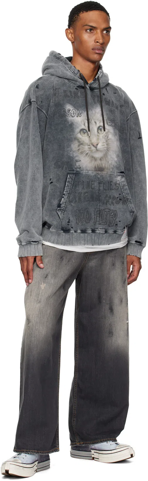 ACNE STUDIOS Black Super Baggy Fit 2023 Jeans