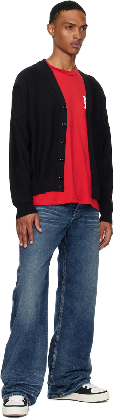 AMIRI Mens Red Ma Core Short-sleeves Relaxed-fit Cotton-jersey T-shirt