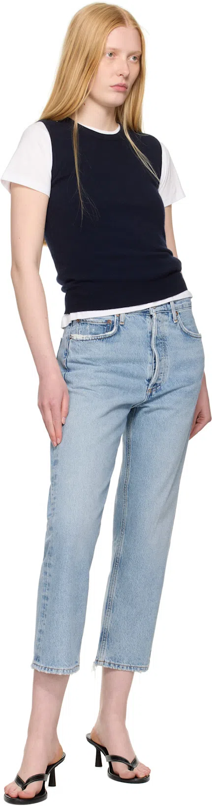 AGOLDE Riley High Rise Straight Crop Jeans Frequency 26