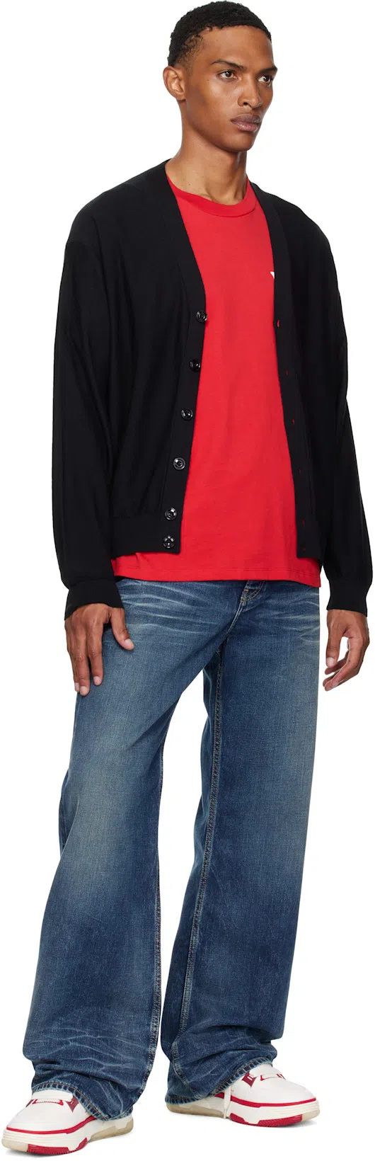 AMIRI Mens Red Ma Core Short-sleeves Relaxed-fit Cotton-jersey T-shirt