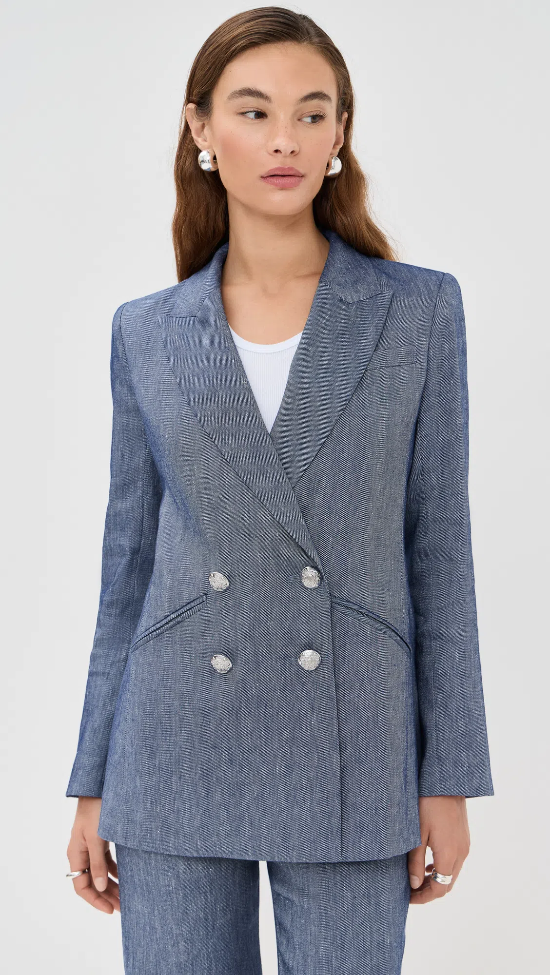 TORY BURCH Leather Thong Sandals Metal Detail In Silver