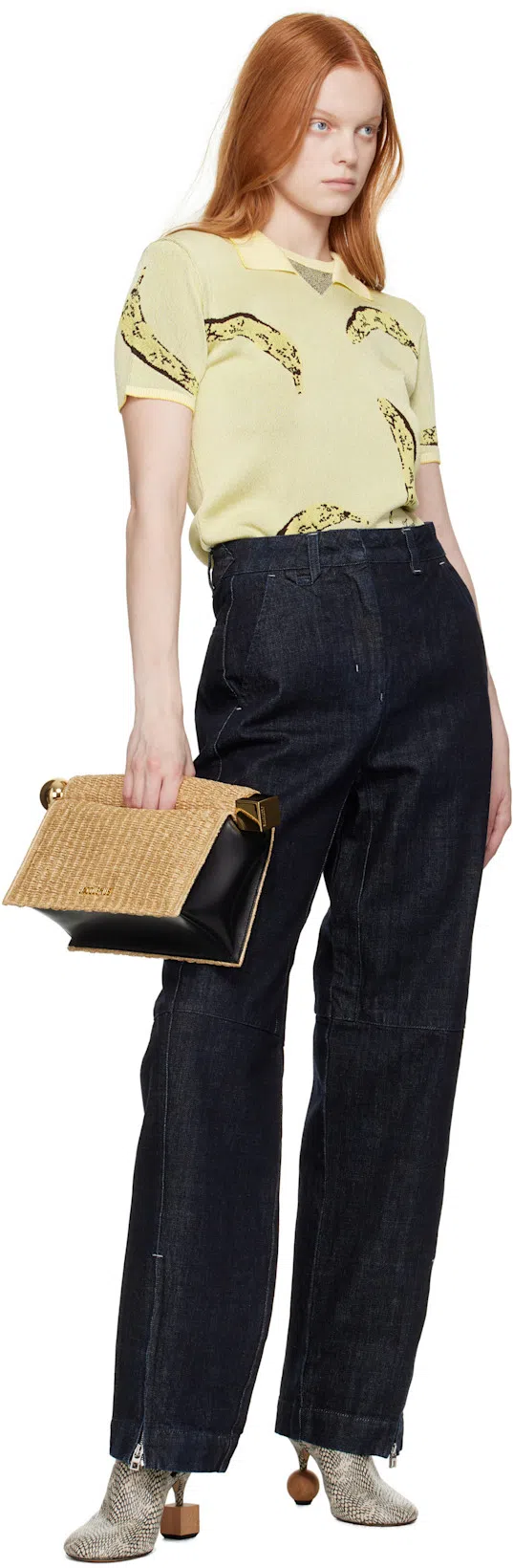 JACQUEMUS Kiss Block Heel Mules In Neutrals