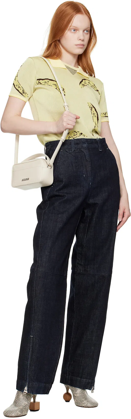 JACQUEMUS Mule With Geometric Heel In Black