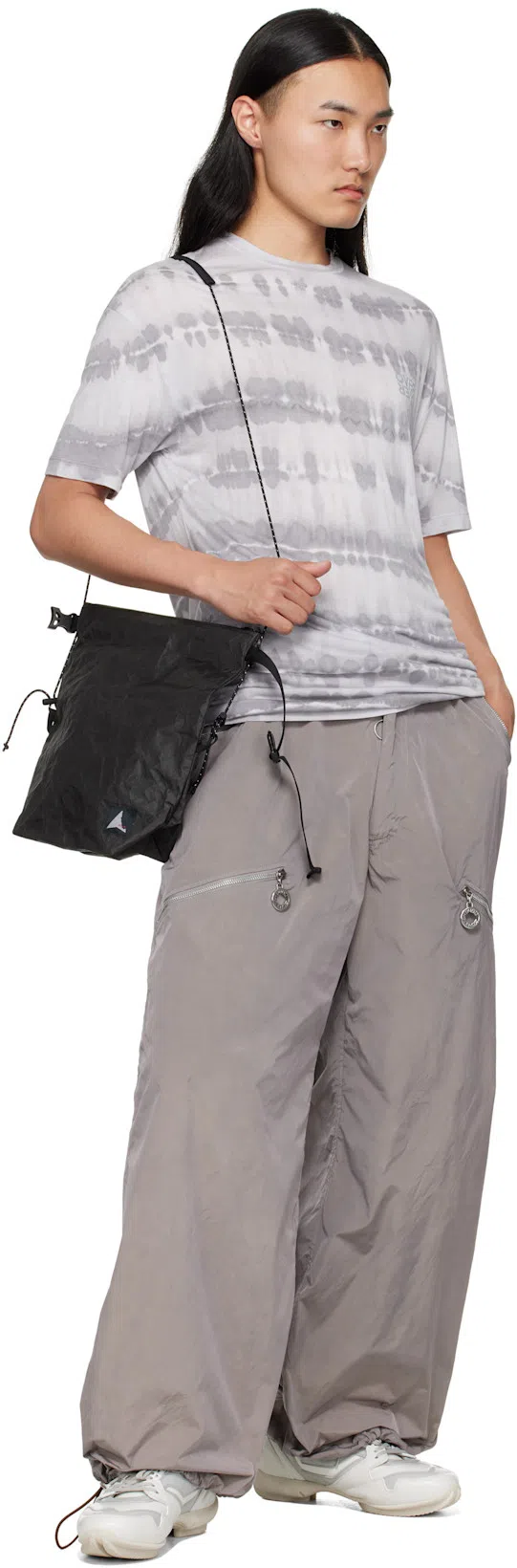 OVER OVER Gray Easy Collagenic T-shirt In Blue