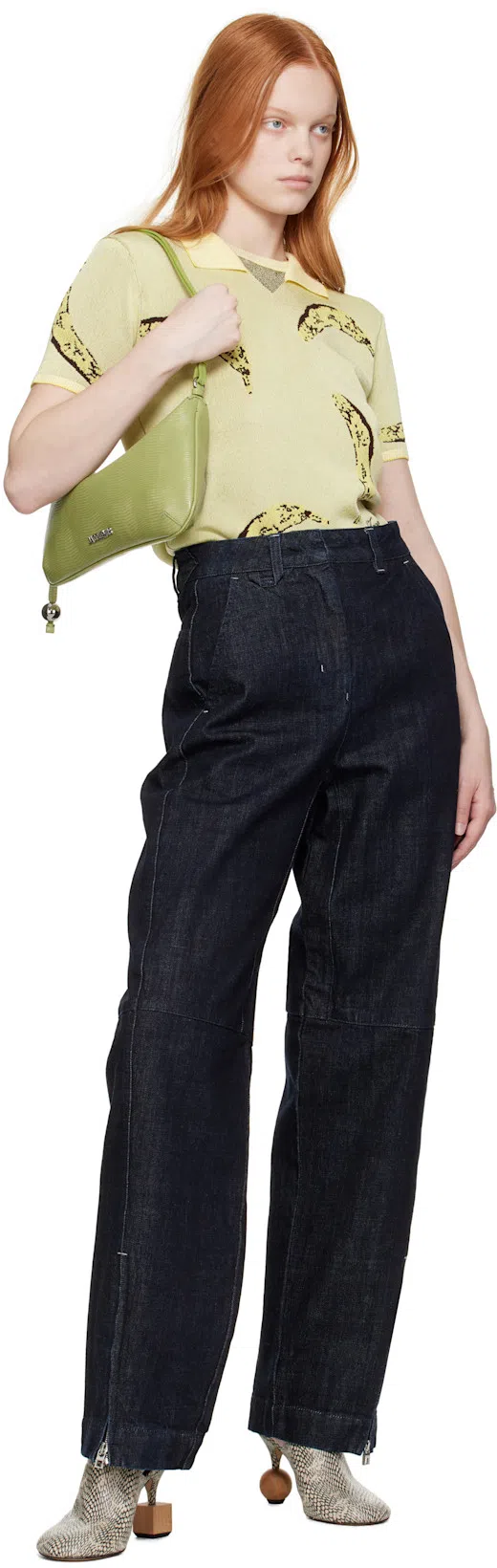 JACQUEMUS Kiss Block Heel Mules In Neutrals