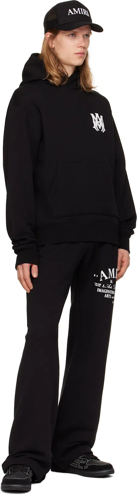 AMIRI Core Logo Trucker Cap In Black