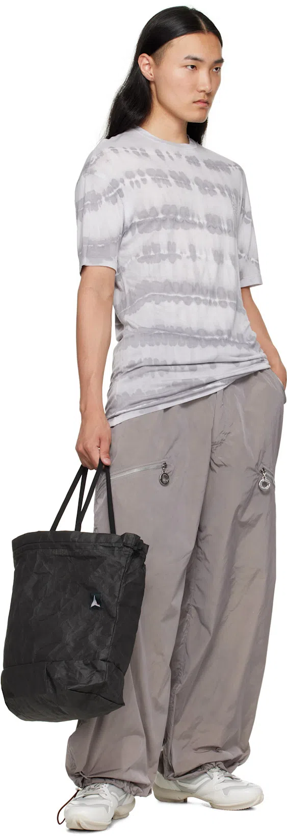 OVER OVER Gray Easy Collagenic T-shirt In Blue