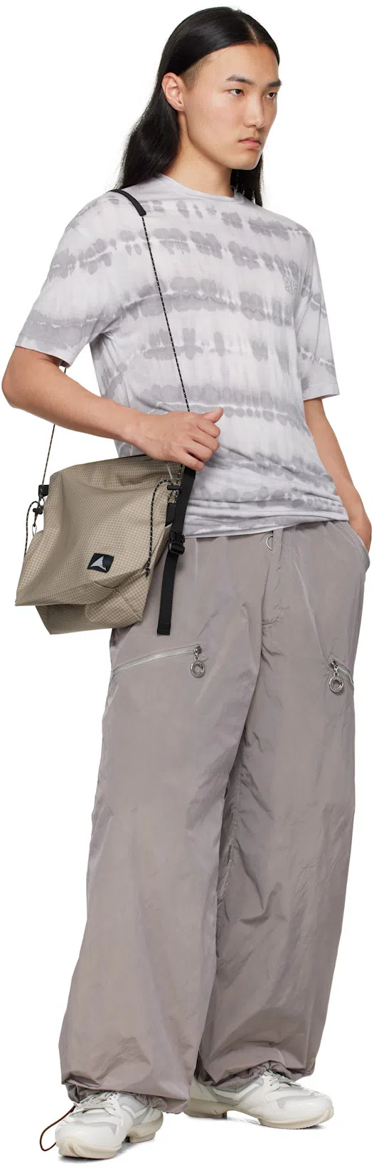 OVER OVER Gray Easy Collagenic T-shirt In Blue