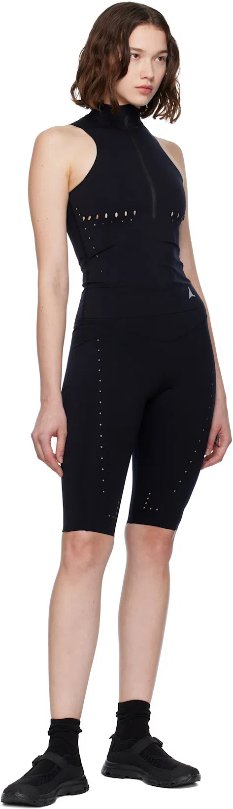 SALOMON Rx Marie-jeanne Rubber-trimmed Mesh Sandals In Black